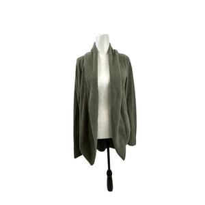 Barefoot Dreams CozyChic Lite Circle Cardigan in Olive Green XS